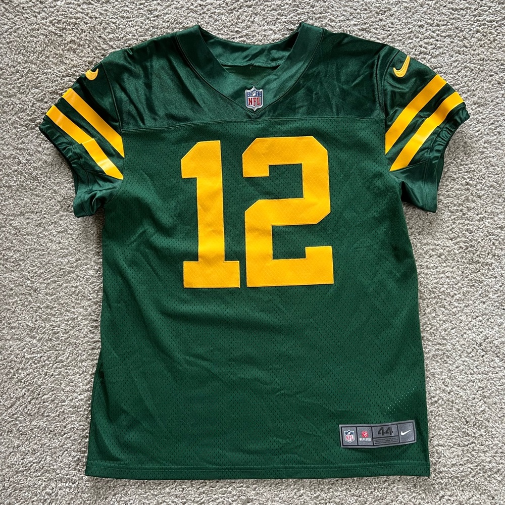 Nike elite Aaron Rodgers throwback Green Bay packers jersey